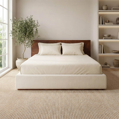 Bedsure 9x12 Faux Wool Area Rugs for Living Room, Machine Washable Carpet, Non-Slip Backing, Pet Friendly Throw Rug for Bedroom Dining Room, Natural Ivory