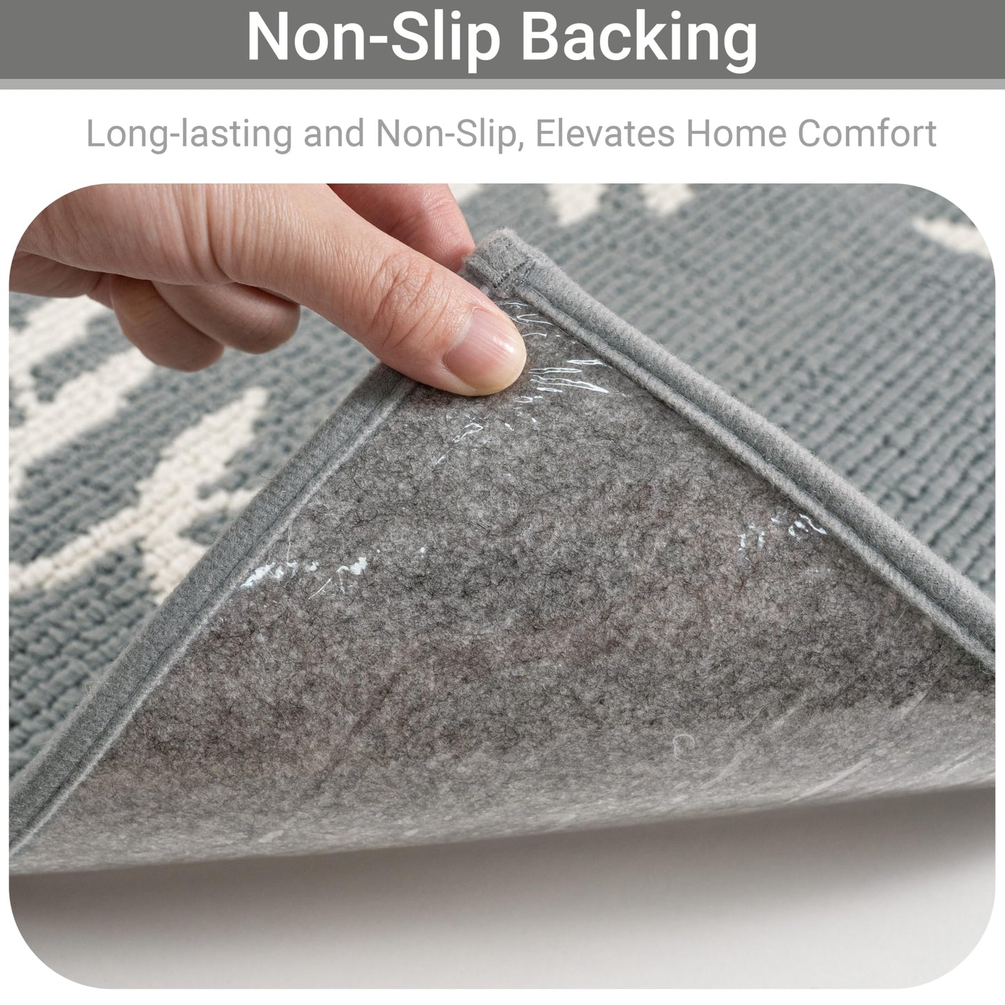 TANVILL Carpet Stair Treads, Non-Slip Landing Mat for Wooden Steps Indoor, 30"x 30" Peel and Stick Soft Stair Rugs for Pets Non Skid Wood Staircase Step Treads Reusable, Grey