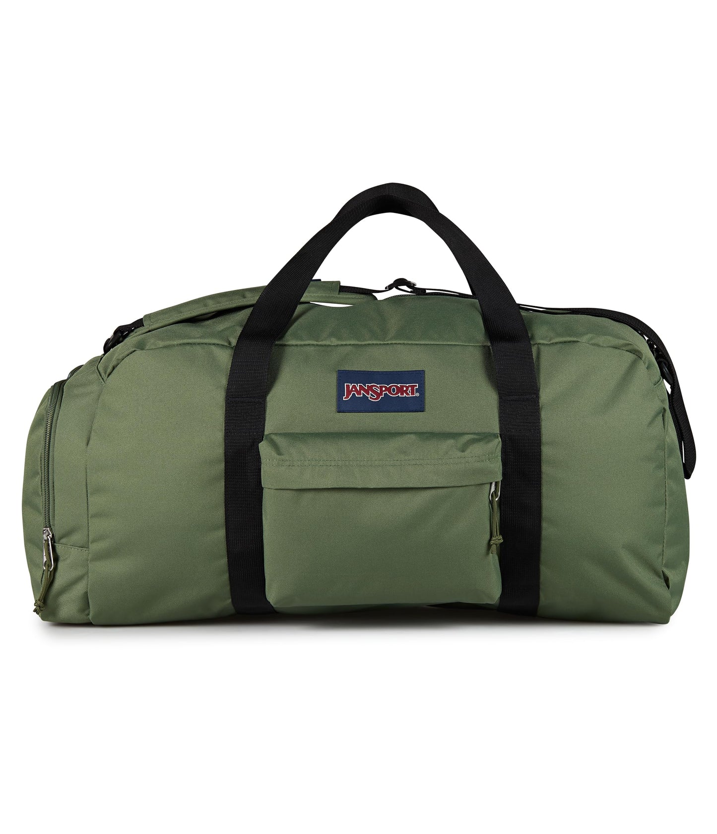 JanSport Weekender Large Duffel - Travel or Gym Bag, Durable Weekender with Front Utility Pocket & Side Grab Handles - Cargo Green
