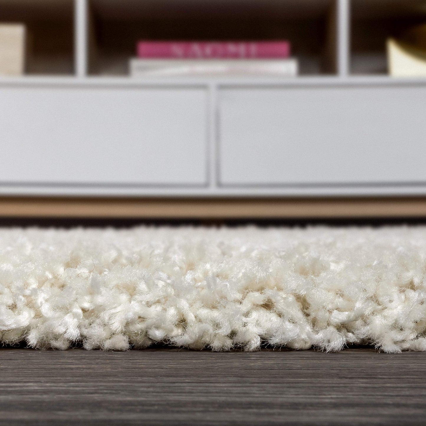 JONATHAN Y Mercer Shag Plush Tassel Cream Indoor Area Rug, 8x10, Contemporary, Modern, Easy-Cleaning for Living Room, Bedroom, Kitchen, Pet Friendly, Non-Shedding (MCR100D-8)