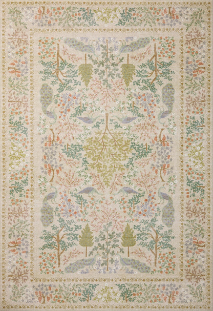 Loloi Rifle Paper Co. Canopy Collection CNP-05 Ivory 7'-6" x 9'-6" Area Rug