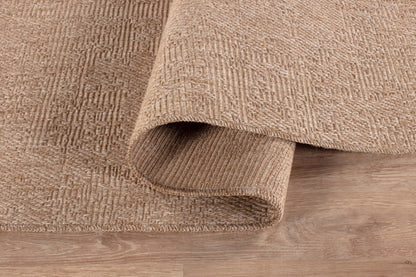 Washable Easy Jute Rug 5x7, Indoor Outdoor Rugs Natural Color Farmhouse Area Rugs for Living Room, Kitchen, High Traffic Area, Easy to Clean Solid Boho Woven Design Outside Carpet (5 X 7 Natural)