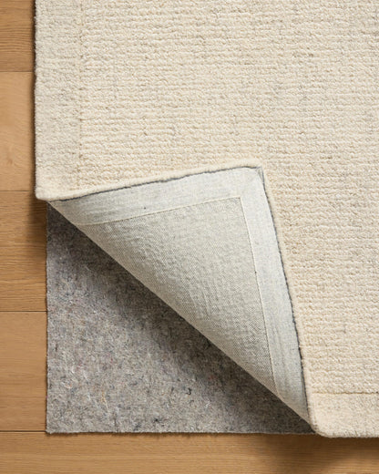 Loloi Magnolia Home by Joanna Gaines Henley Collection HNY-01 Ivory/Smoke 2'-6" x 9'-6" Runner Rug