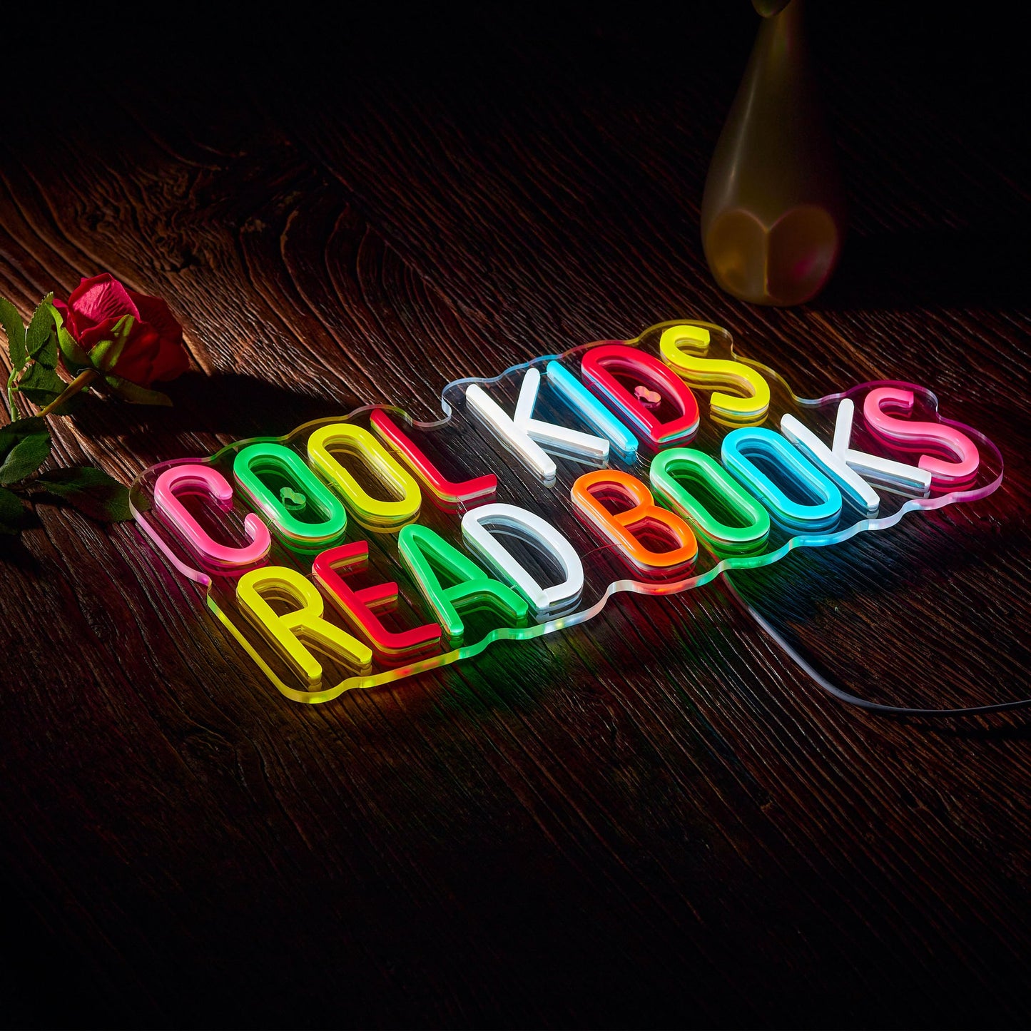 I'm So Happy You're Here Neon Sign for Wall Décor Dimmable LED Neon Light USB Powered Neon Art Signs Decor