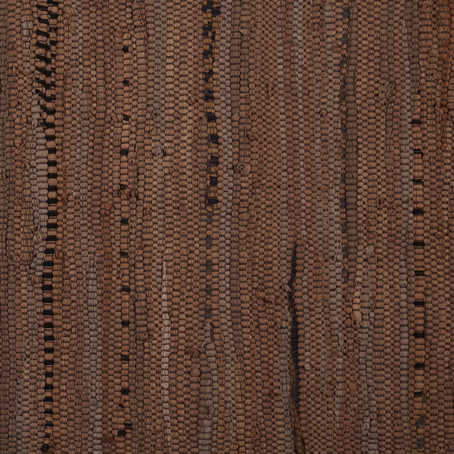 DII Chindi Home Collection Handwoven Multicolor Area Rag Rug, 20x31.5, Leather Brown