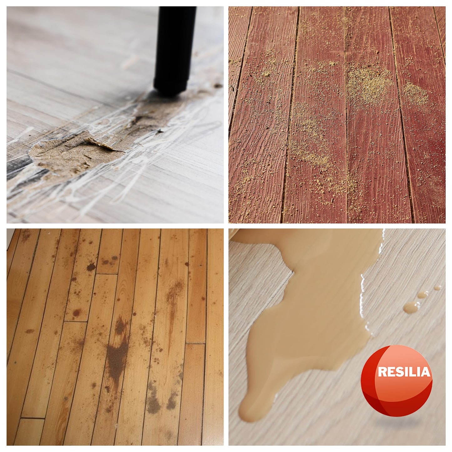 RESILIA Premium Clear Floor Protector Mat – Heavy-Duty Plastic Vinyl Covering for Hardwood, Tile, or Laminate Floors, Table, or Desk –American Modern Pattern 27" x 6' Waterproof Roll, Made in USA