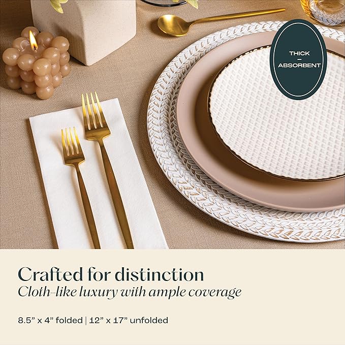 400-Pack Servietto Disposable Linen-Feel Guest Towels