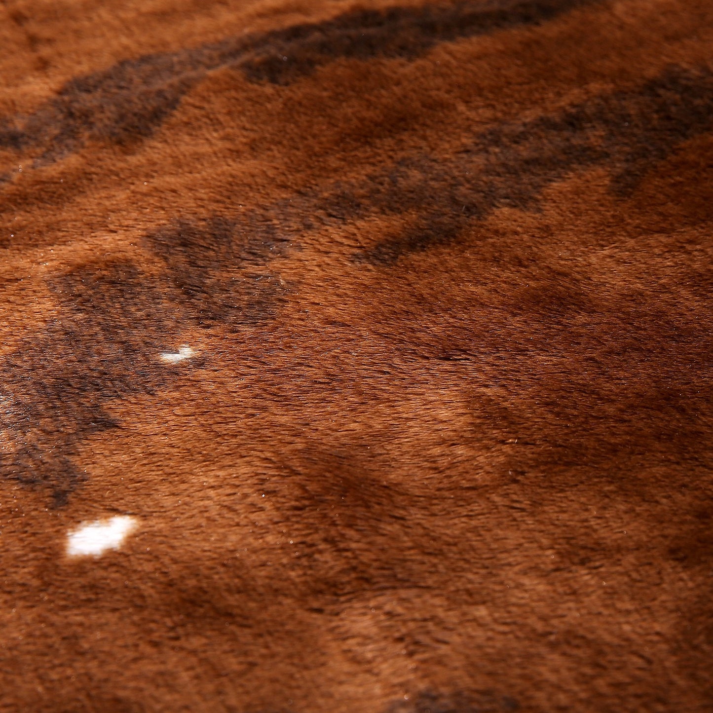 townssilk Cow Print Rug 4.1x4.5 Feet Faux Cow Hide Rug Animal Printed Area Rug Carpet for Home