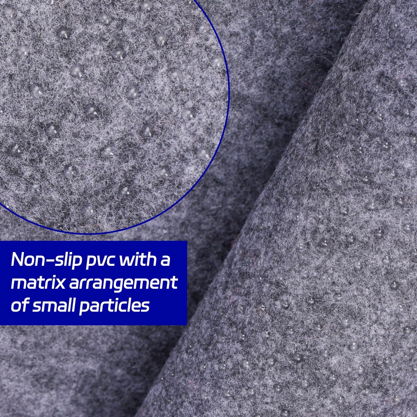 Non Slip Rug Pad 9 x 12 Ft, Extra Large Felt Under Rug Cushioning, Carpet Padding for Area Rugs on Hardwood, Laminate & Tile Floors, Keeps Rugs Secure