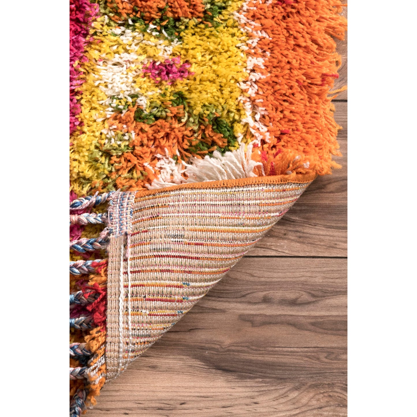 nuLOOM Shania Medallion Shaggy Area Rug, 8x10, Multi