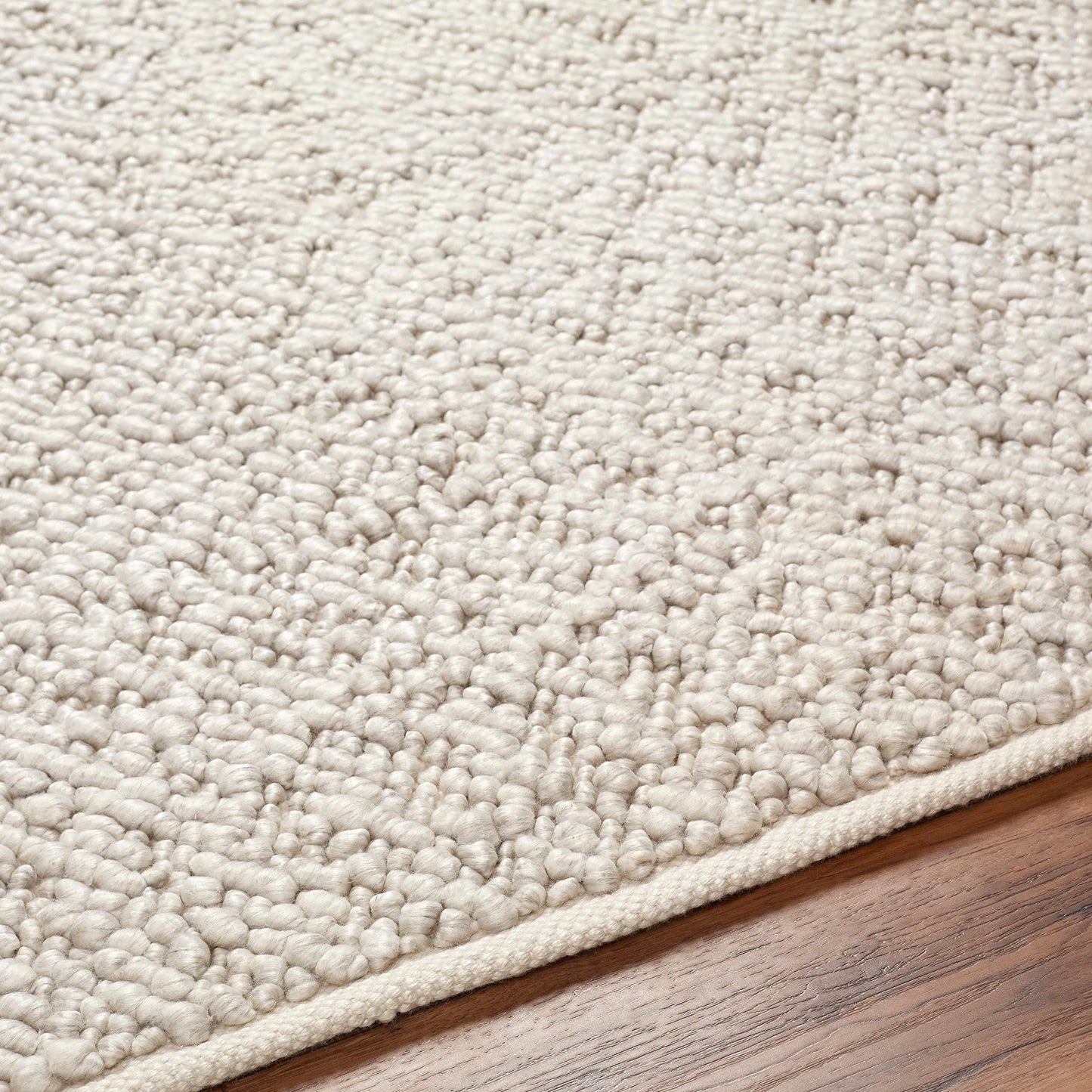 Hauteloom Oved Recycled Material Area Rug - Textured Plain Abstract - Contemporary Modern Minimalist Scandinavian Transitional - Light Gray, Nutmeg, Cloud Gray, Gray, Cream - 2' x 3'