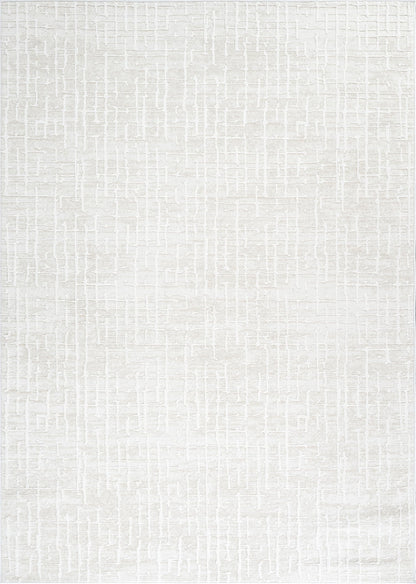 Abani Beige Area Rug - 6x9 Area Rugs for Bedroom - Vera Collection Geometric Grid Pattern - Non-Shedding, Easy to Clean Durable Rugs for Living Room, Bedroom or Office, Pet & Child Friendly