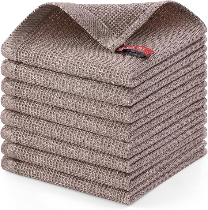 Homaxy 100% Cotton Waffle Weave Dish Cloths