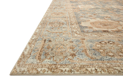 Loloi Margot Collection MAT-03 Ocean/Spice 2'-6" x 9'-6" Runner Rug feat. CloudPile, No-Shed Easy Clean Large Patterned Area Rug for Living Room, Bedroom, Dining Area