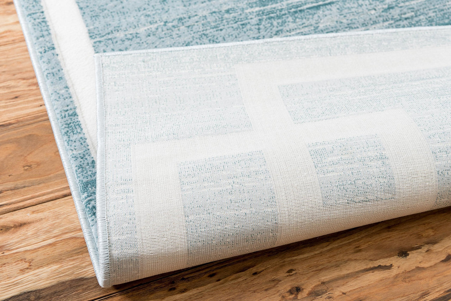 Unique Loom Jill Zarin Uptown Collection Area Rug - Lenox Hill (4' 1' x 6' 1' Rectangle, Turquoise/ Ivory)