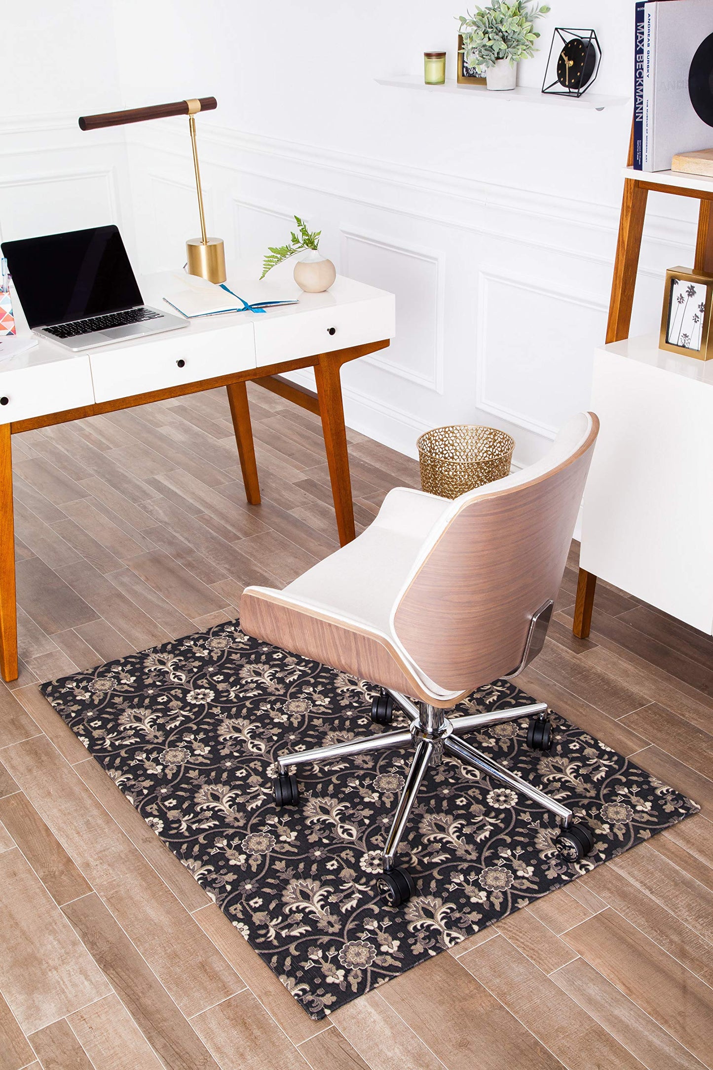 Anji Mountain Rug'd Office Chair Mat for Carpet & Hardwood Floor - Jacquard Woven, Anti-Slip Backing, Low Pile, Floor Protector Desk Chair Mat, Office Rugs for Rolling Chairs (Alhambra - 36" x 48")