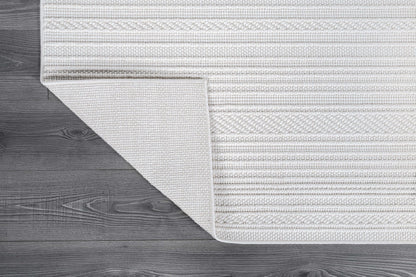 Luul Home Micro Loop Indoor Rug White 8x10 Boho Geometric Neutral Area Rugs for Living Room Soft Luxury Modern Low and High Pile Durable Stain Resistant Non-Shedding Indoor Area Carpet 8 x 10