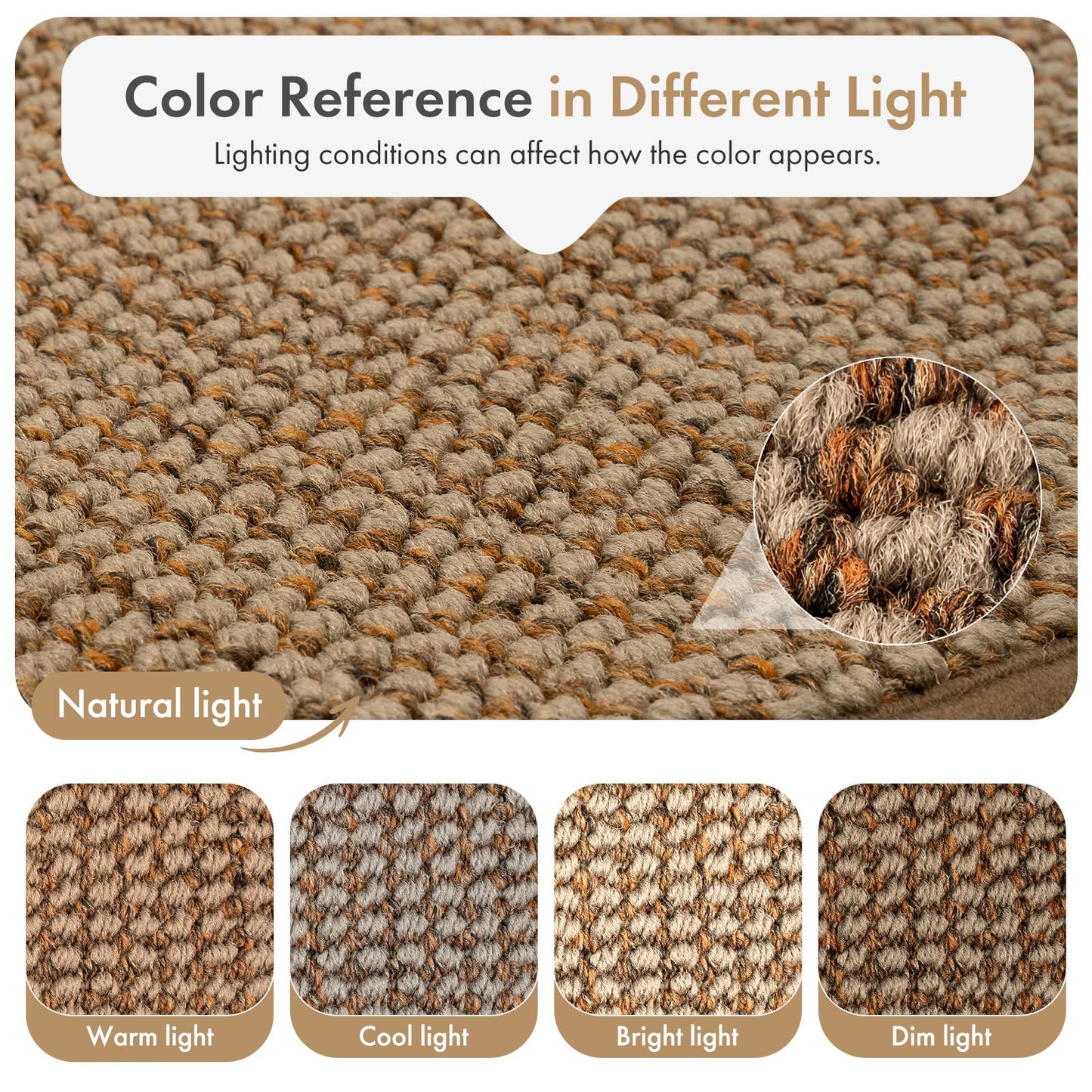 Atoping Indoor Door Mat 36"x60", Dirt Trapper Entryway Mat(Rolled-Up, No Creases), Non-Slip Absorbent Doormat for Front Door Inside Entrance, Low Profile Floor Mats with Rubber Backing, Light Brown