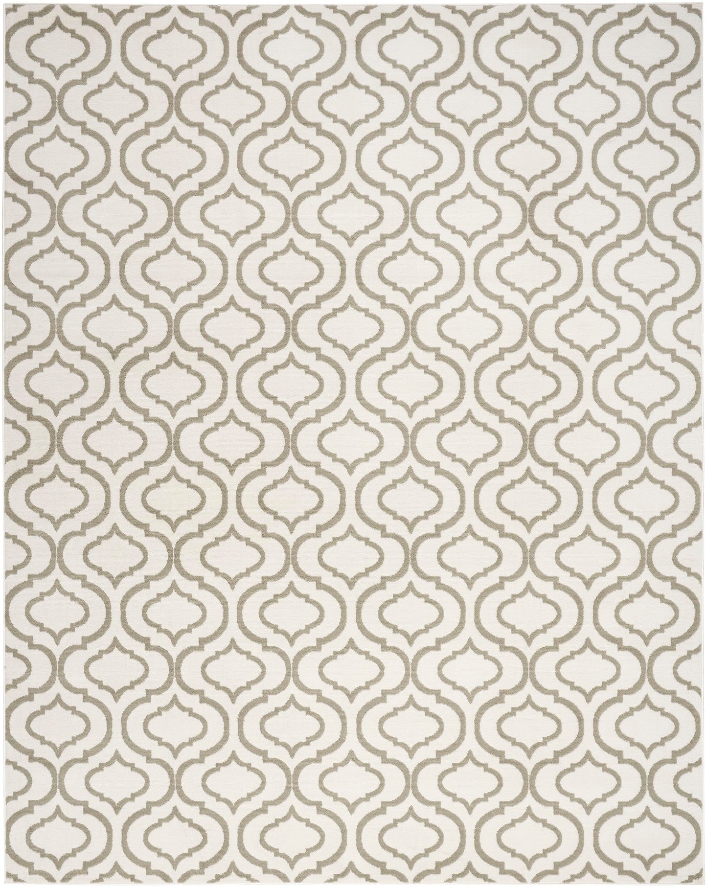 Nourison Home Jubilant Contemporary Ivory Green 7'10" x 9'10" Area Rug, Easy Clean, Non Shedding, Bed Room, Living Room, Dining Room, Kitchen (8x10)