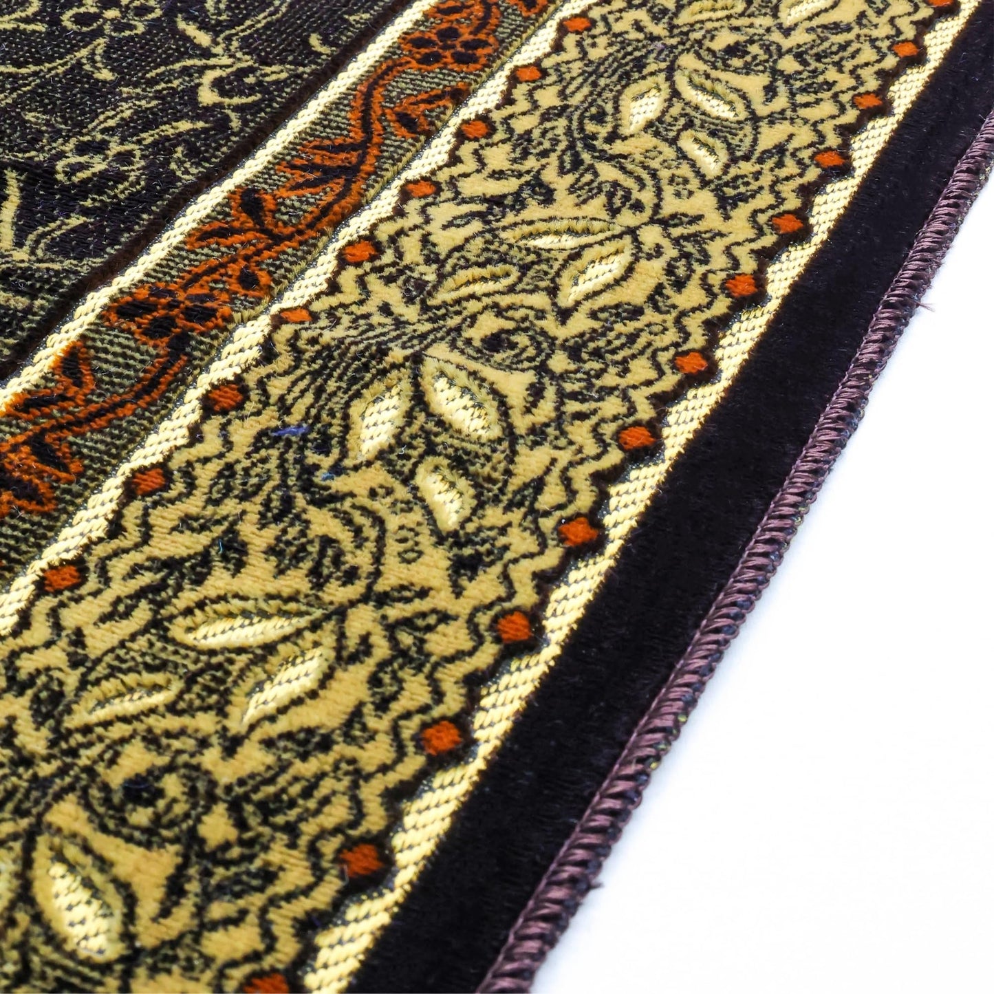 FIRASET Muslim Prayer Rug, Soft Plush Thin Islamic Prayer Mat, Janamaz, Sajada, Praying Carpet, Islamic Gift, Foldable Portable Turkish Prayer Mat for Men&Women, Lightweight Travel Prayer Rug, 26"x43"