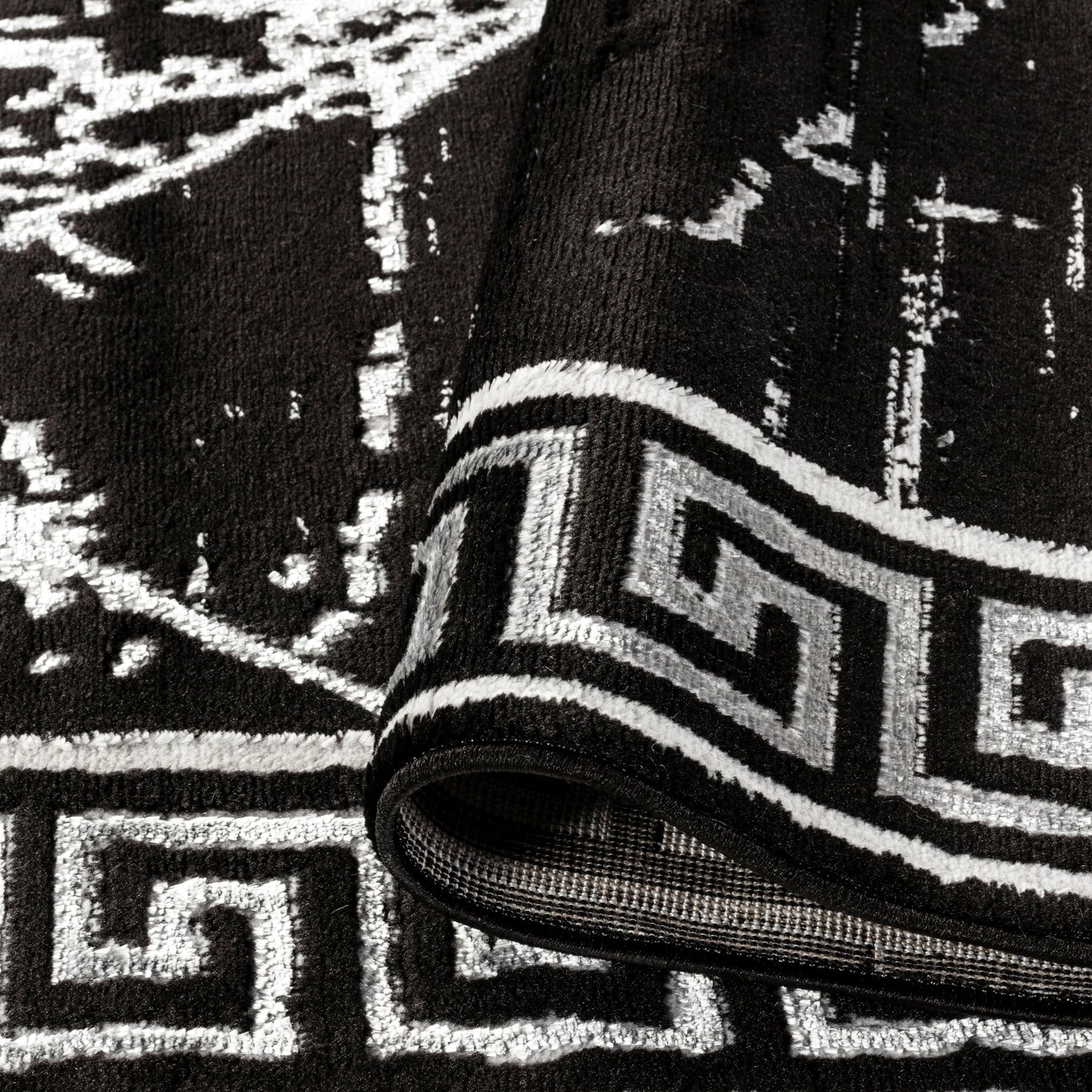 GLORY RUGS Area Rugs Marble 5x7 Black Gray Carpet Modern Abstract Rug Living Room Dining Bedroom Rug