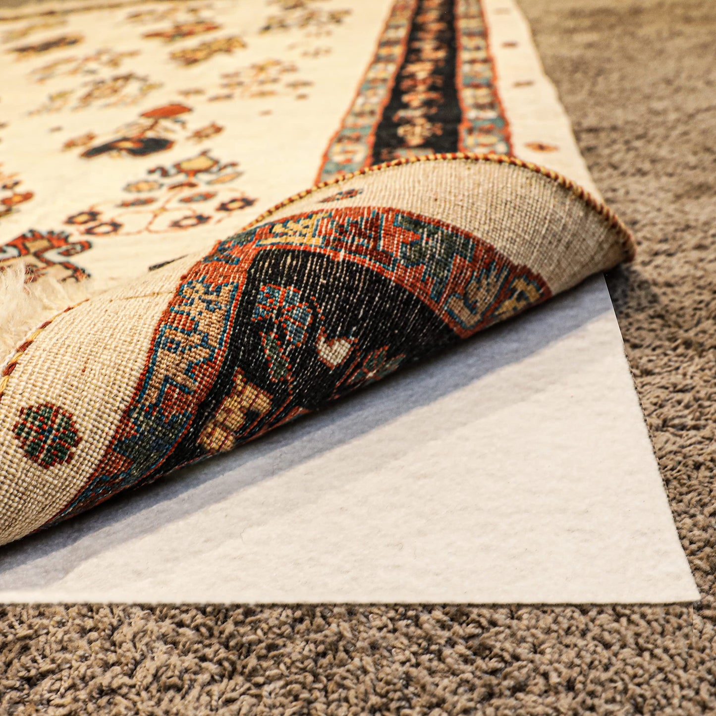 Slip-Stop Magic Stop Rug on Carpet Non-Slip Rug Pad for Area Rugs and Runner Rugs, USA-Made Rug Gripper for Carpet Over Carpet Keeps Rugs in Place On Carpet, 4' x 6'