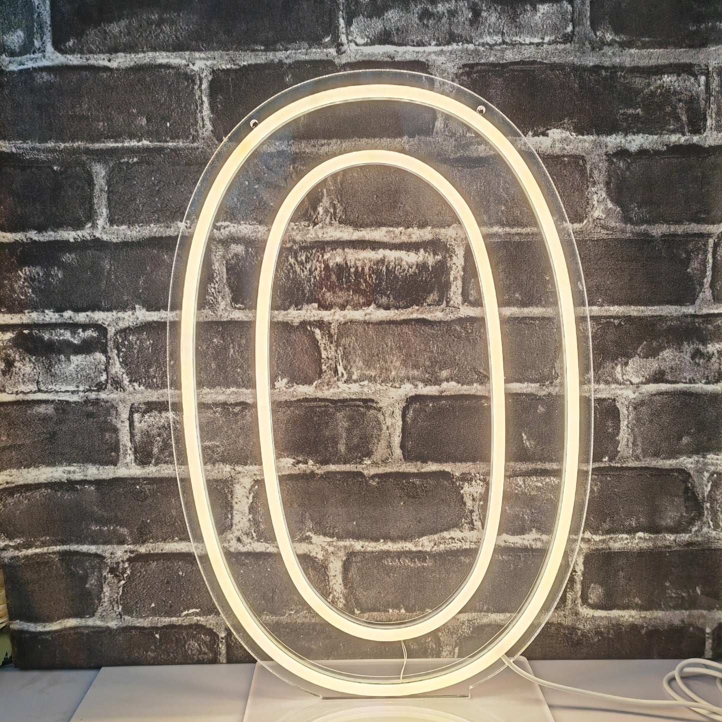 Lovewenying Neon Signs Number 0 Birthdays Decor Neon Lights Party USB Plus Battery Case Light up your baby's birthday with our Neon Number Zero Sign (Number 0-Warm White)