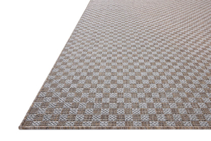 Loloi Amber Lewis Topanga Collection TOP-02 Natural/Silver 6'-7" x 9'-4" Indoor/Outdoor Area Rug