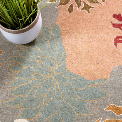 SAFAVIEH Metro Collection Area Rug - 9' x 12', Multi, Handmade Floral Wool, Ideal for High Traffic Areas in Living Room, Bedroom (MET990A)