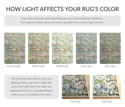 SAFAVIEH Area Rug 8x10 - Madison Collection - Large - Green & Turquoise, Modern Abstract Design, Non-Shedding & Easy Cleaning, Ideal for Living Room, Bedroom, Office, Dining Space (MAD460Y)