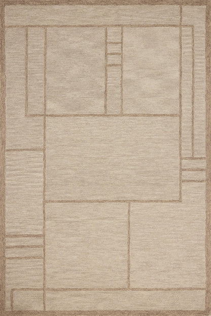 Loloi Jeremiah Brent Barrow Collection BAR-04 Beige/Taupe 8'-6" x 11'-6" Area Rug