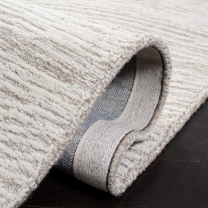 SAFAVIEH Metro Collection Area Rug - 10' x 14', Natural & Ivory, Handmade Modern Wool, Ideal for High Traffic Areas in Living Room, Bedroom (MET995A)