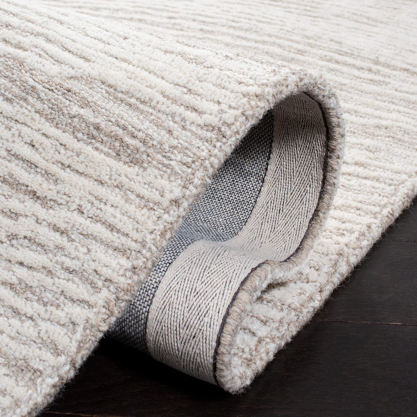 SAFAVIEH Metro Collection 6' x 9' NaturalIvory MET995A Handmade Premium Wool Living Room Dining Bedroom Area Rug