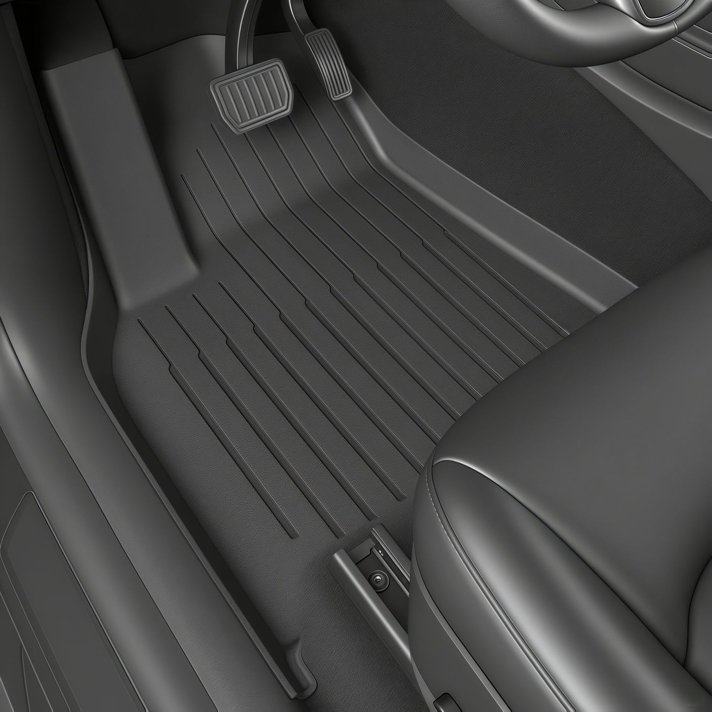 SUPER LINER Floor Mats for 2024-2025 2026 Tesla Model 3 Highland | 6-Piece Set Extra-Thick TPE All-Weather Floor & Cargo Liners | Pet & Child-Friendly Custom Fit Interior Accessories