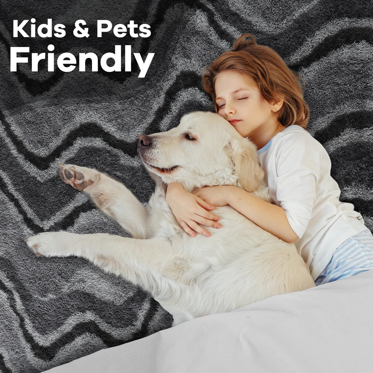 4x6 Grey Area Rug for Bedroom Living Room Dining Room, Fluffy Shag Soft Plush Furry Carpet, Non-Slip Indoor Floor Mat for Kids Home Decor