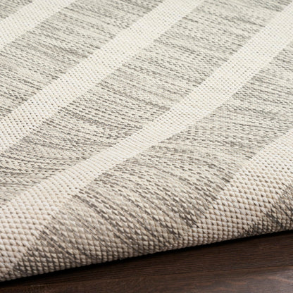 Nourison Home Positano Grey Ivory 9' x 12' Area Rug - Easy Clean, Non Shedding, Bed Room, Living Room, Dining Room, Kitchen (9' x 12')