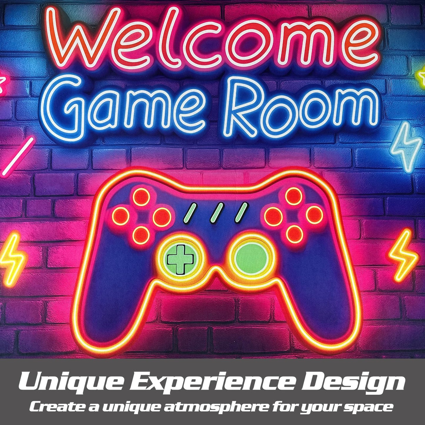 Gaming Rug for Room,3'x5' Gamer Rugs with Non-Slip Backing,Game Room Carpet for Bedroom and Livingroom Decor