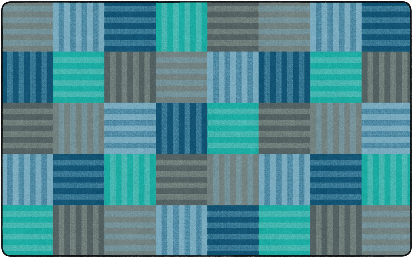 Flagship Carpets Hashtag Classroom Educational Area Rug for Kids and Teachers, Durable Quality for Schools, Preschool, Daycare, Learning Centers, and Home, 7'6" x 12' - Calming