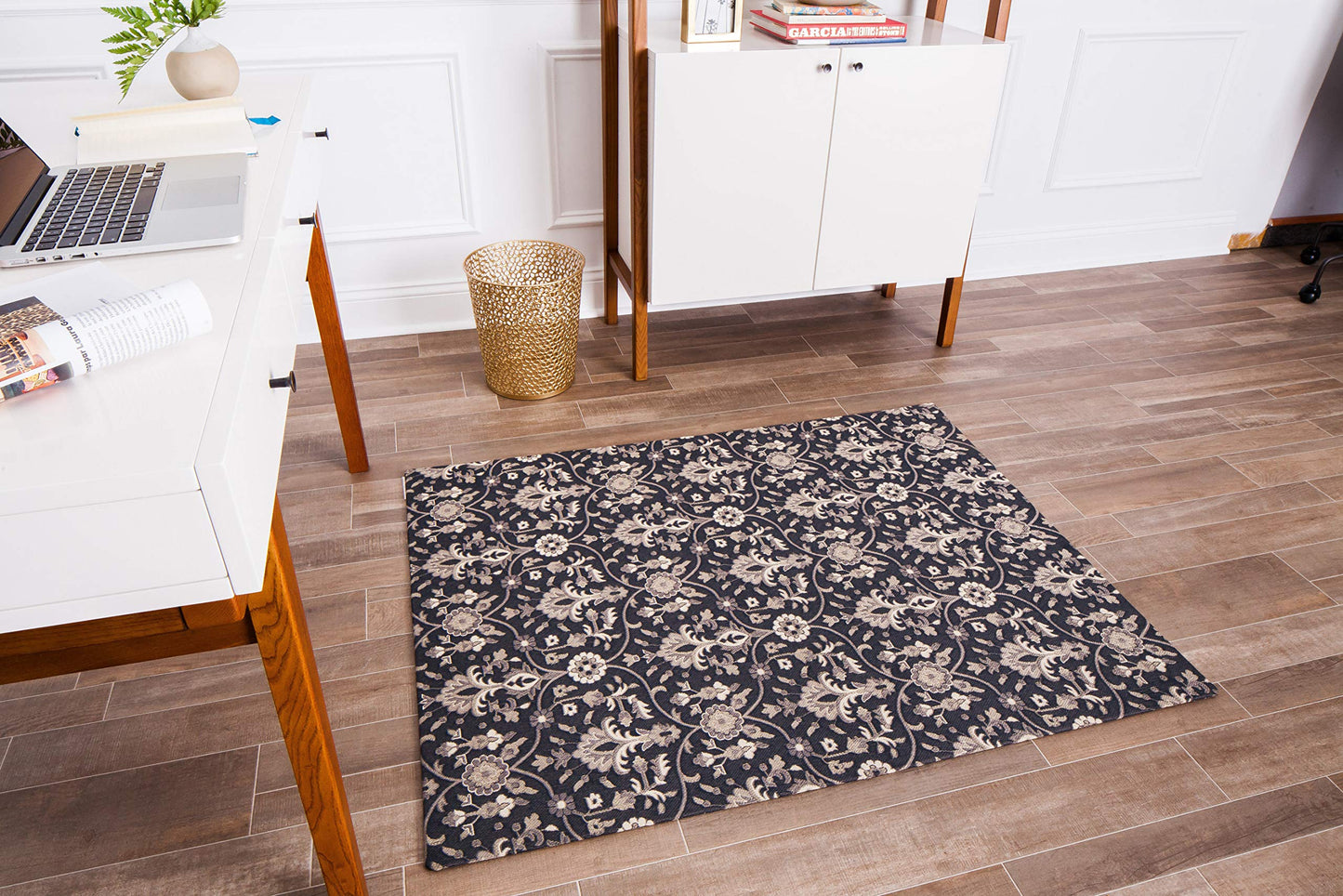 Anji Mountain Rug'd Office Chair Mat for Carpet & Hardwood Floor - Jacquard Woven, Anti-Slip Backing, Low Pile, Floor Protector Desk Chair Mat, Office Rugs for Rolling Chairs (Alhambra - 36" x 48")