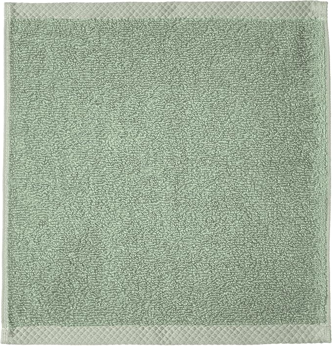 Amazon basics cotton washcloths, Lightweight quick-dry, seafoam green