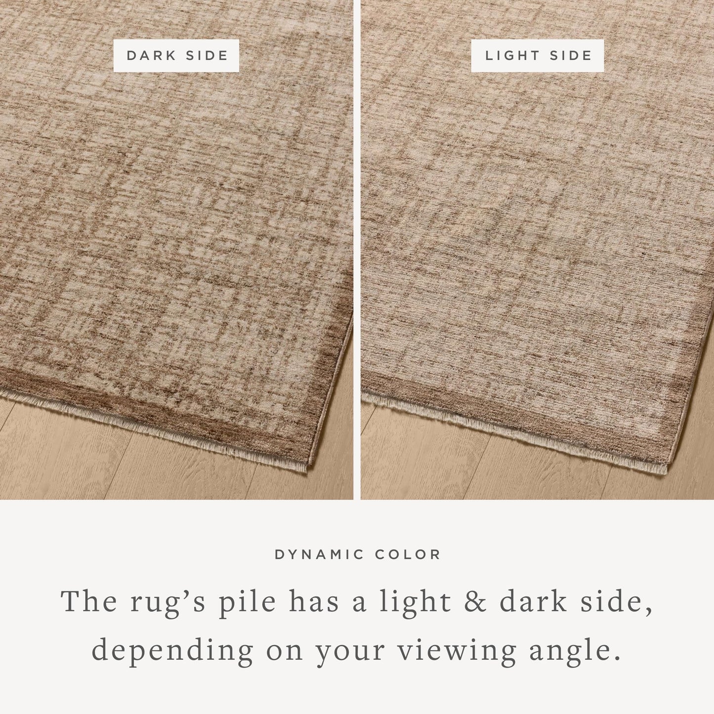 Loloi Winston Collection WIT-01 Earth/Bone 5'-3" x 7'-6", .38" Pile Height, Area Rug, Soft, Durable, Non-Shedding, Easy Clean, Rug for Living Room