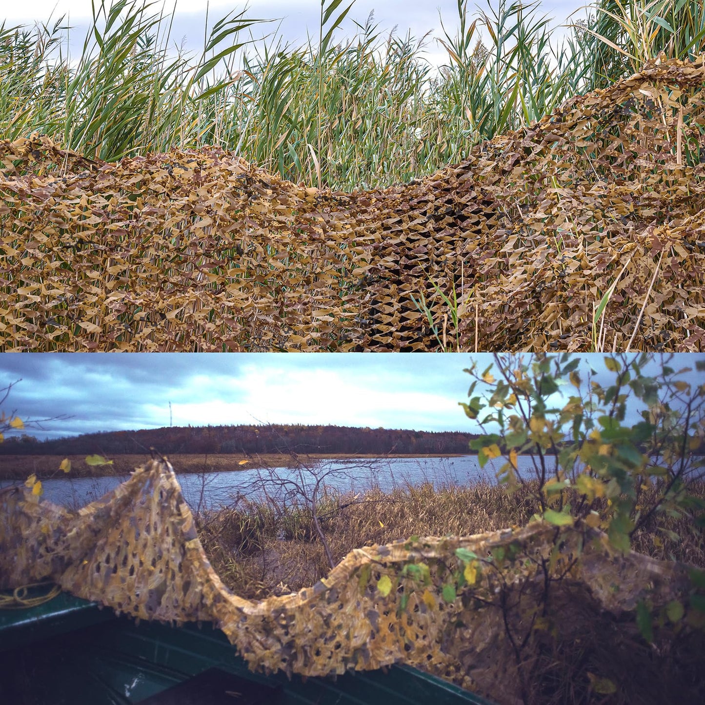 Yeacool Large Camo Netting for Hunting Blind Burlap Camouflage Netting for Party Decor Outdoor Camping Deer Duck Tree Stand Car Cover Off-Road Adventures (Digital Desert Camo, 65.6ftx4.9ft, 20m*1.5m)