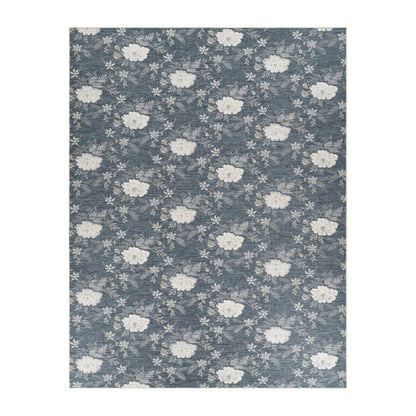 Laura Ashley Doreen Indoor Outdoor 9'x12' Area Rug Helena Floral Navy Multi
