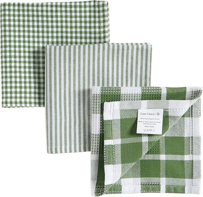 LANE LINEN 100% Cotton Kitchen Dish Cloths, Ultra Soft Absorbent Quick Drying