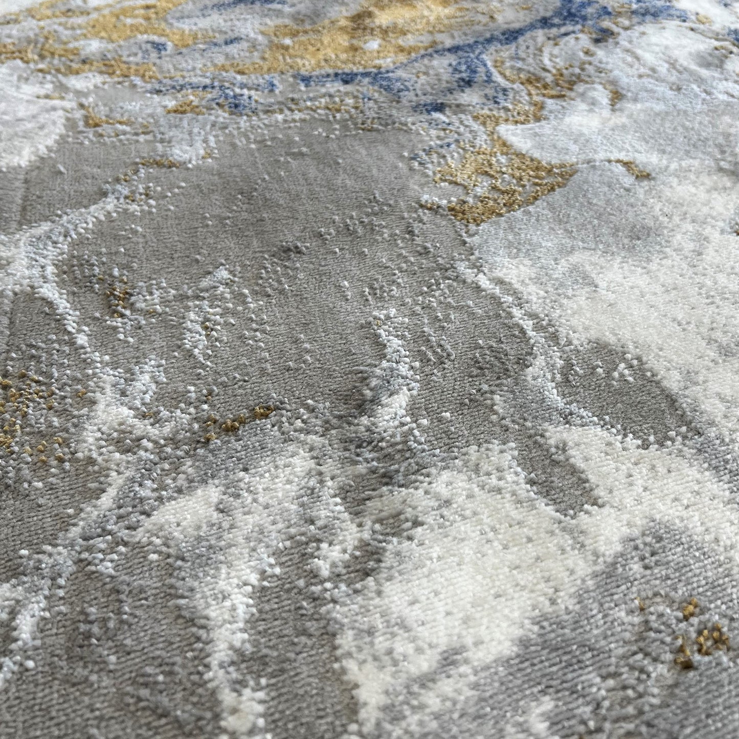 LUXE WEAVERS Marble Swirl Abstract Area Rug, Blue 5x7