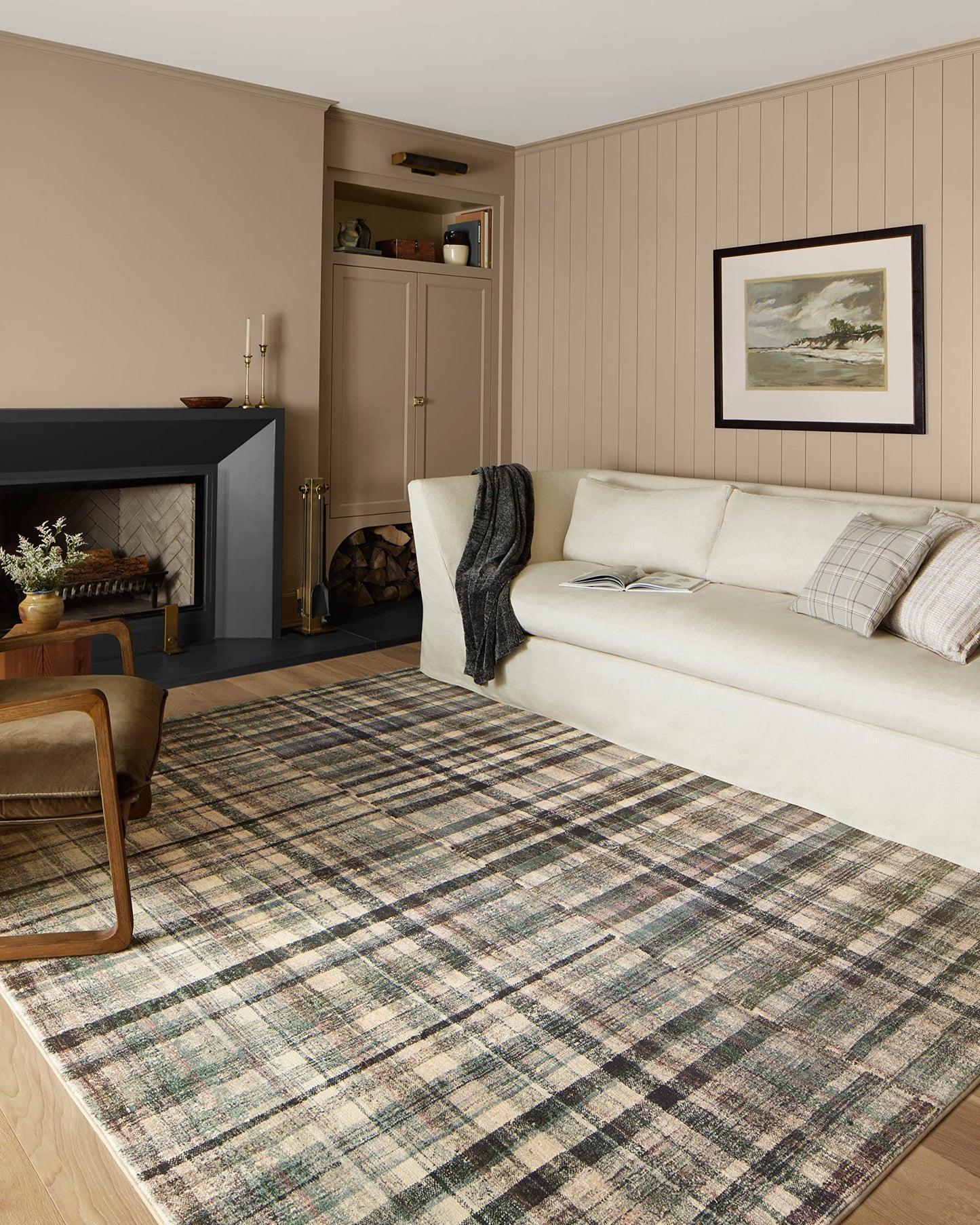 Loloi Chris Loves Julia Humphrey Collection HUM-03 Forest/Multi 5'-0'' x 7'-0'' .38" Pile Height, Area Rug feat. CloudPile
