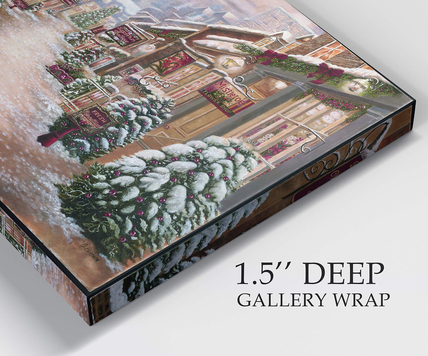 Renditions Gallery Christmas Decor Paintings for Wall Decorations Land of Wonder Farmhouse Canvas Wall Hanging Prints for Bedroom Dining Living Room Office Home Kitchen Wall Decor - 32"X48" LT18