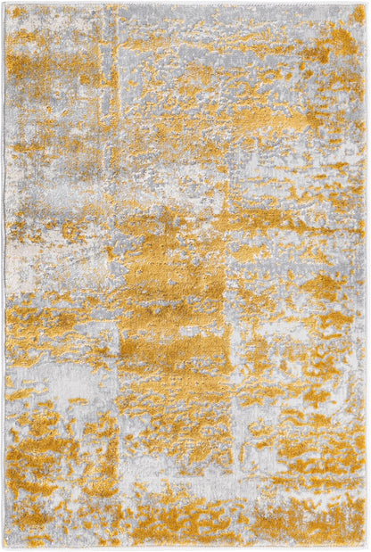 Unique Loom Finsbury Collection Area Rug - Elizabeth (2' x 3' 1" Rectangle, Yellow/ Ivory)