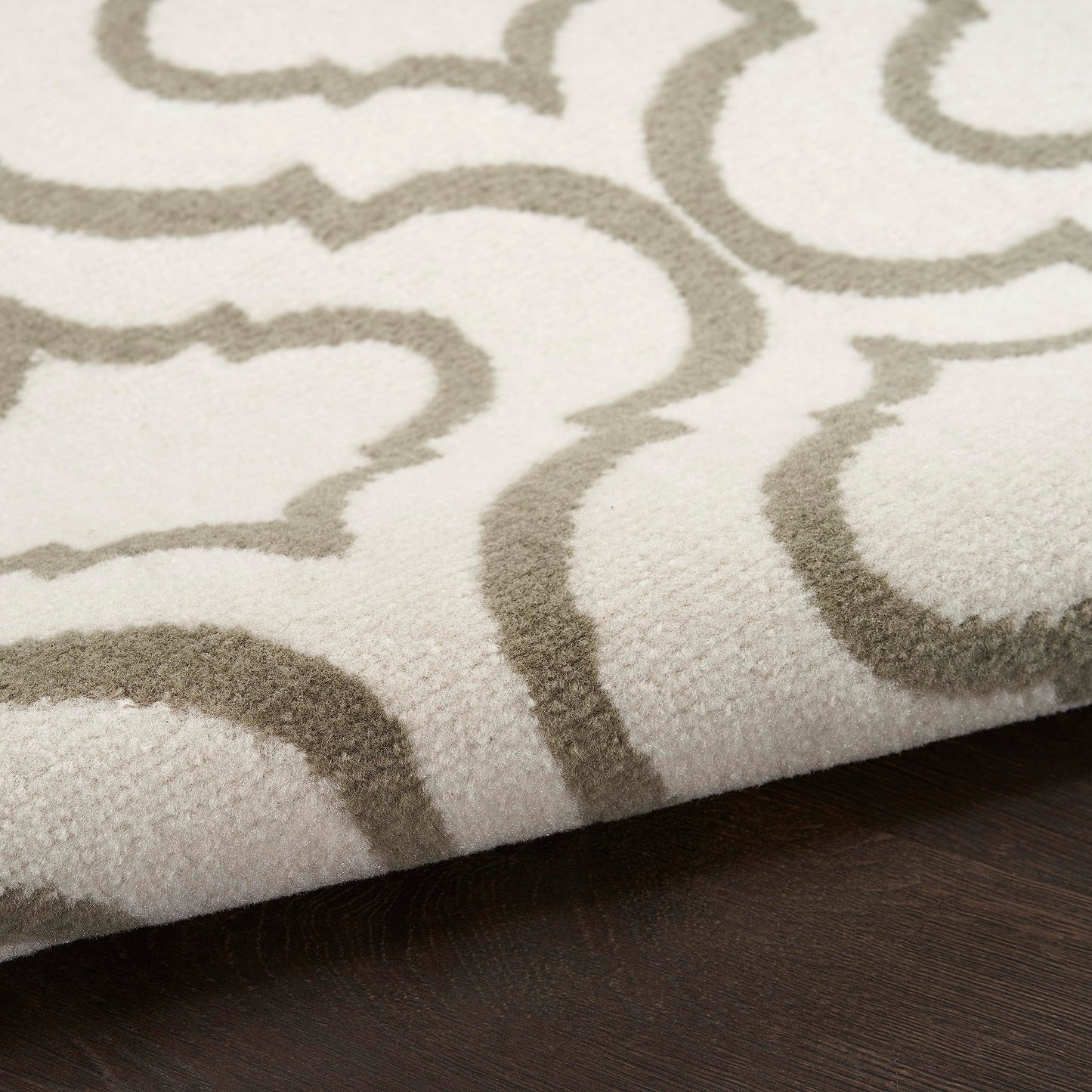 Nourison Home Jubilant Contemporary Ivory Green 7'10" x 9'10" Area Rug, Easy Clean, Non Shedding, Bed Room, Living Room, Dining Room, Kitchen (8x10)