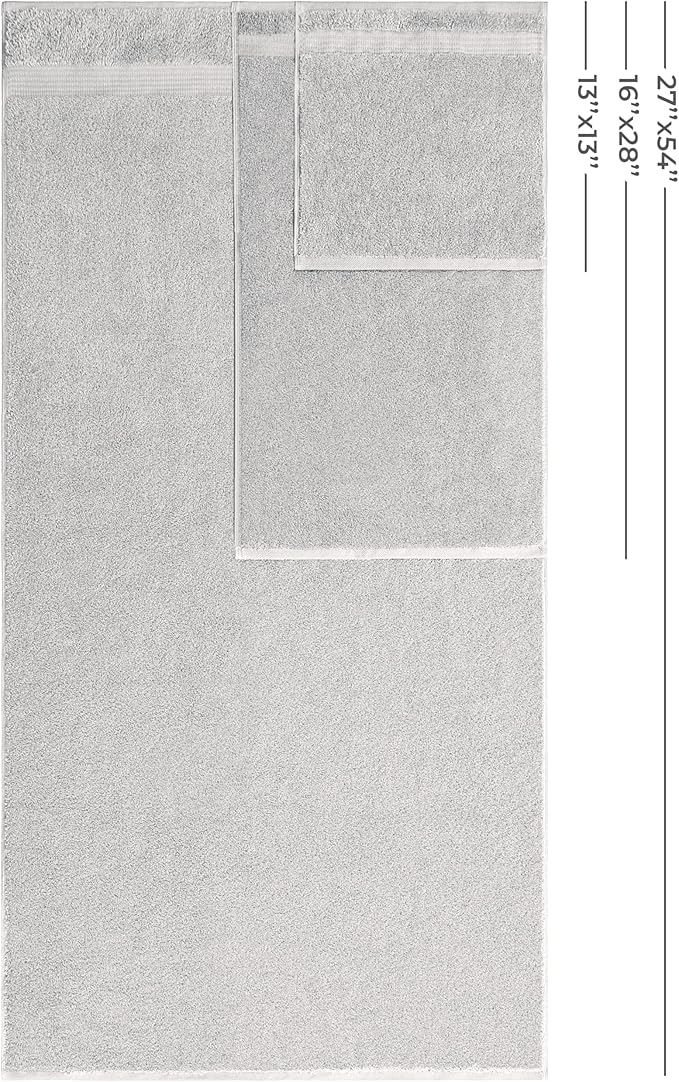 American Veteran Towel, 100% Cotton Turkish 6 Piece Towel Set, Luxury Towels